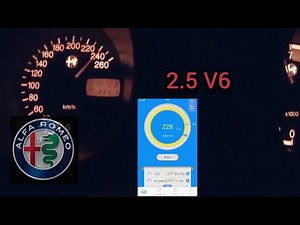 Alfa Romeo 156 2.5 V6 SW 190 HP Acceleration and Top Speed Run (Dragy)