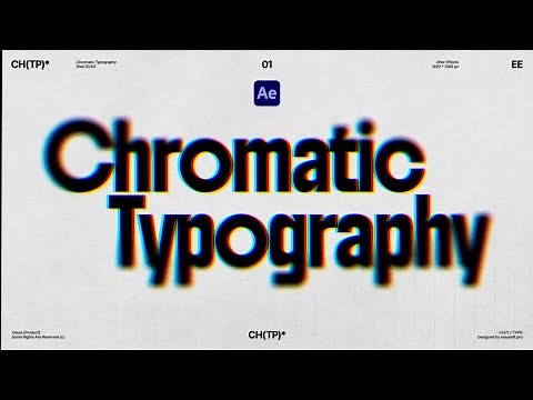 How to Make Cool Chromatic Aberration Typography in After Effects!