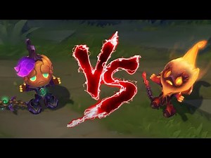 호박 왕자 아무무 VS 지옥의 아무무 롤 스킨 비교 [Pumpkin Prince Amumu VS Infernal Amumu Skin]
