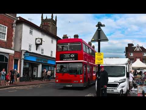 East Grinstead Running Day 2025 | Journey on Route 424 MCW Metrobus M1100 B100WUL