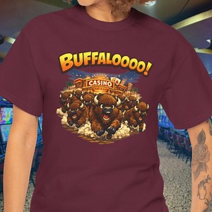 Buffalo Casino Tee, Funny Gambling Shirt, Slot Machine Graphic (unisex S-XXL) - Etsy
