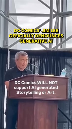NextShark on Instagram: "Let Jim Lee COOK as always.⁠ ⁠ DC Comics President Jim Lee has made it clear: AI-generated storytelling and artwork have no place at DC. Not now, and not in the future.⁠ ⁠ 📽️ Video by: Gabriel Jung⁠ 🤳 Click our link in bio to sign up for our daily newsletter⁠ 📰 Follow us for the latest Asian news @NextShark⁠ ⁠ #jimlee #dccomics #comicbooks #aistorytelling #aiartwork #humancreativity #dcuniverse #comicshopculture #dcartists #dcreaders #supportartists #noaicreativity #a