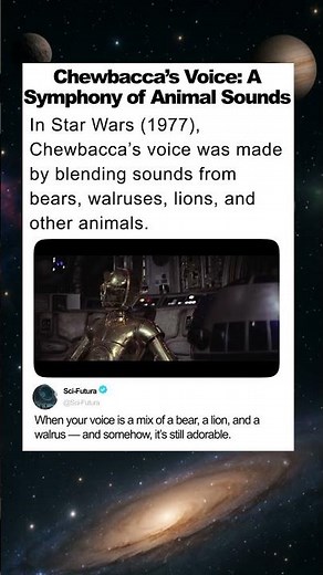 Chewbacca’s Voice Was Made from Real Animals