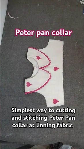 Peter pan collar cutting and stitching #diy #fashion