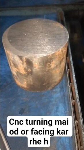 cnc turning mai od facing kr rhe hai #vlogs #shorts #cnc