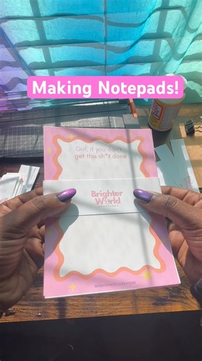 DIY Notepads #howto #diy #notepad #smallbusinessideas