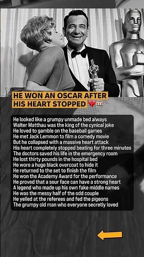 Walter Matthau Survived A Heart Attack To Win An Oscar