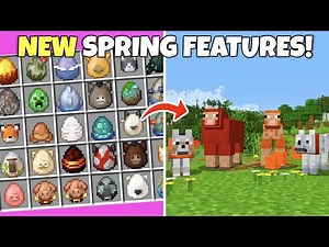 NEW SPRING UPDATE Features! And Features Removed!? Minecraft Bedrock Edition Beta 1.21.70.24