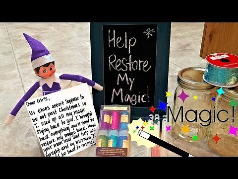 Purple Elf on the Shelf - Restoring Magic After Christmas - How to Get Your Elf Back!!!