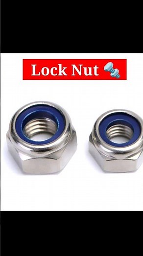 simple nut 🔩 vs lock nut 🔩#shorts #nutbolt