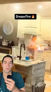 1.1M views · 10K reactions | NEVER put water on a grease fire! (VC: @dine_savvy ) #fire #safety #greasefire #explained | Doctor Myro | Facebook