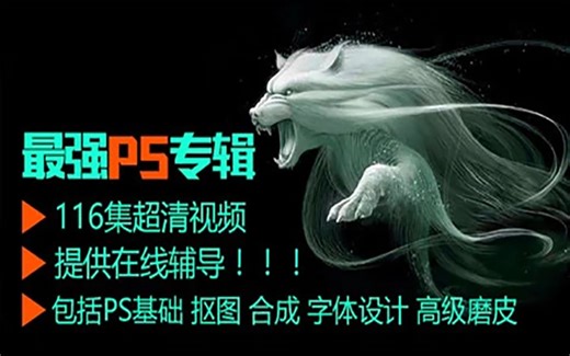 【全套】PS教程专辑 Photoshop小白到高手 全套零基础教学视频（PS教程入门基础知识）