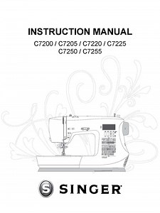Singer Nähanleitung: Digitales Handbuch für C7200, C7225, C7255 (PDF) - Etsy.de