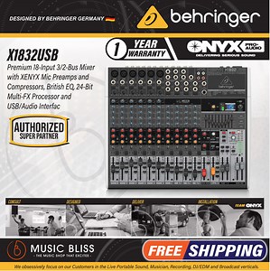 Behringer XENYX X1832USB 14-channel Mixer with USB and Effects