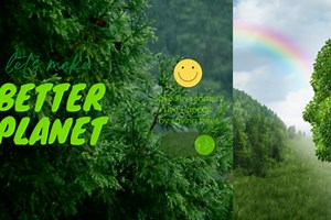 Plant tress save environment