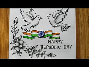 how to draw republic day drawing easy with pencil sketch,republic day drawing easy,
