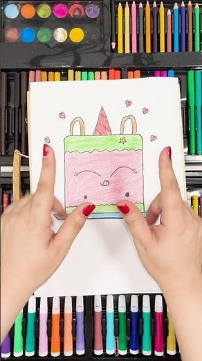 Birthday Cake Coloring | Satisfying Color Reveal 🎂✨