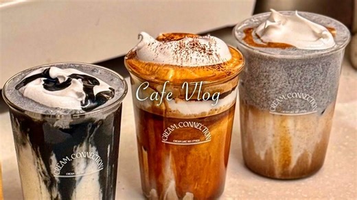【Cream】Cafe Vlog｜韩国Cream connection 咖啡店老板工作日常~
