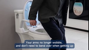 Heavy Duty Toilet Safety Rails, Sturdy and Solid Toilet Rails, Premium Aluminum Alloy Toilet Safety Frame with Arms Handles for Disabled Senior for Elderly, Easy Installation (Support 480 LBS)