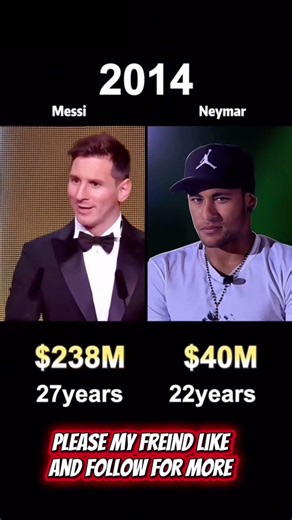 Who’s Richer? Neymar Jr vs Lionel Messi#neymar#neymarjr#messi#messifans#lionelmessi#richest#football