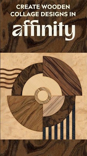 Use Wood Textures to Create a Marquetry Design in Affinity! #affinity #affinity3