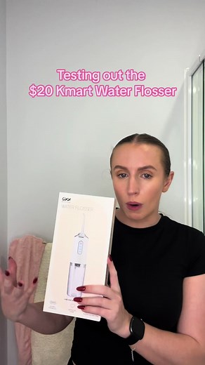 Testing the $20 Kmart Water Flosser | First Impressions