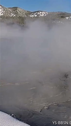 Shocking Mud Eruption at Yellowstone's Black Diamond Pool Caught on Webcam #shorts