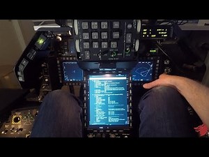DCS F-16 Cold Start with embedded checklists in Red Dog's cockpit