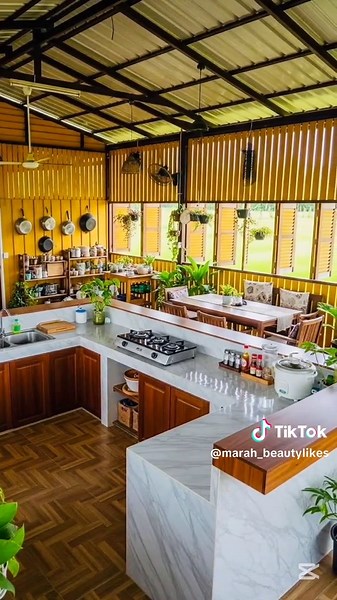 Traditional Bamboo Kitchen Design Ideas
