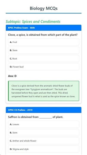 Spices and Condiments
