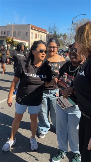 We're at the MLK Day parade! Come say hi! We love meeting our KTLA viewers! | KTLA 5 Morning News