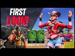 RUSTLER and WRANGLER First Look and Gameplay! Spurred Swinger | Utility Axe (Fortnite BR)