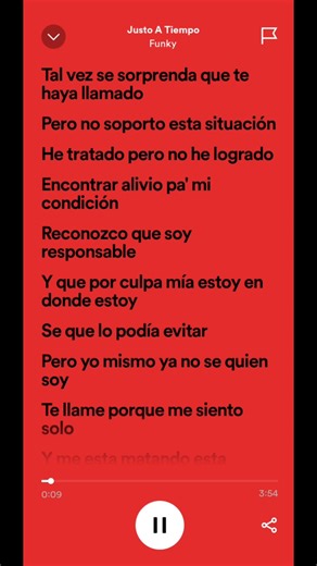 Justo a Tiempo - Funky (Letra)