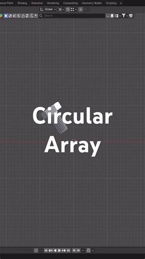 This the easiest way to make a circular ⭕️ array in Blender without using the array modifier