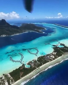 Helicopter views over Bora Bora. 💙💙 📷 @jeremyaustiin | Dream Bloom