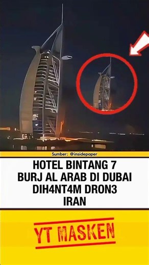 BURJ AL ARAB DIH4NT4M DRON3 IRAN #iran #burjalarab #burjalarabhotel