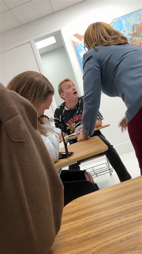 51K views · 1K reactions | Teacher flipped over his desk! made by  This video was produced by Network Media LLC and Network Media Worldwide Entertainment | Network Media Is So Dramatic | Facebook
