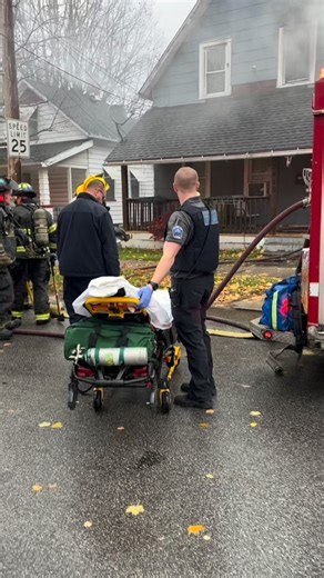 7.8K views · 2.1K reactions | #CLEFIRE responded to an occupied house fire on W.60 north of Denison this afternoon. Companies located an adult male victim upstairs. Transported by @cleveland_ems M23 in critical condition to @metrohealthcle but declared deceased at hospital. Cause of fire under investigation. $25K loss. No ff injuries reported. | Cleveland Fire | Facebook