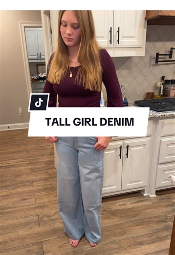 Tall girl friendly jeans ✨ It’s always a struggle to find jeans that are long enough for my daughter who is 5’8” but these fit like a glove! #tallgirljeans #talljeans #jeans #denim #fashion
