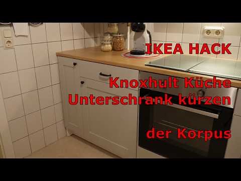 IKEA HACK Knoxhult Küche Unterschrank kürzen der Korpus