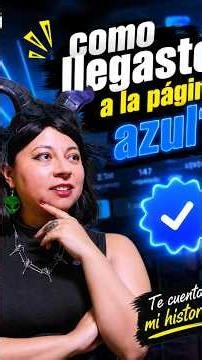 como llegaste a la página azul 😰