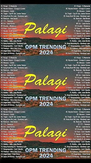 PALAGI - TJ MONTERDE || NON-STOP PLAYLIST MUSIC 2024 - BEST OPM NEW SONGS PLAYLIST 2024