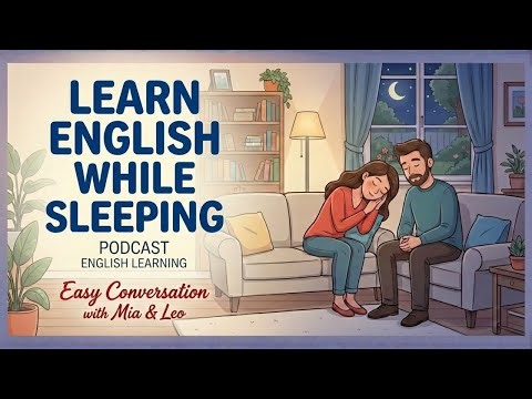 Learn English While Sleeping | Podcast English Learning | Easy Conversation with Mia & Leo