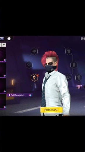 FREE FIRE I AM GIFTING EVIL (FACE PAINT) TO MY MAIN ID IN JUST 99 DIAMONDS #shorts
