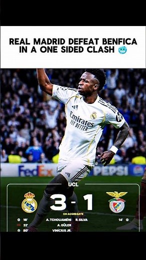 Real Madrid Defeat Benfica 🥶