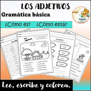 Los adjetivos - Hojas de práctica - Adjectives Spanish Worksheets