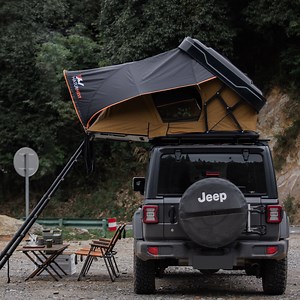 Naturnest Sirius 2 Hard-Shell Rooftop Tent – ABS Aluminium, Elevated Design for Jeep Wrangler Pickup W/ Mattress & Tri-LED Strip Light