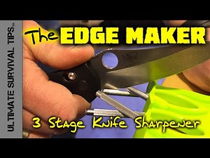 Edge Maker - Sharpen Dull Knives Quick - SHOT Show 2015 - Knife Sharpener