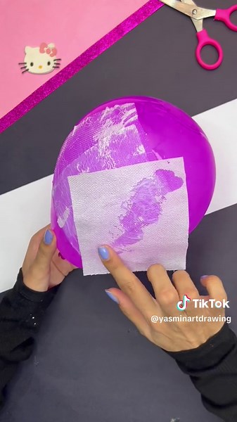 DIY Hello Kitty Balloon Lamp Tutorial