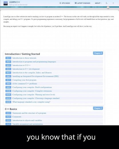 Want to learn C++ for free? Here's the video for you.